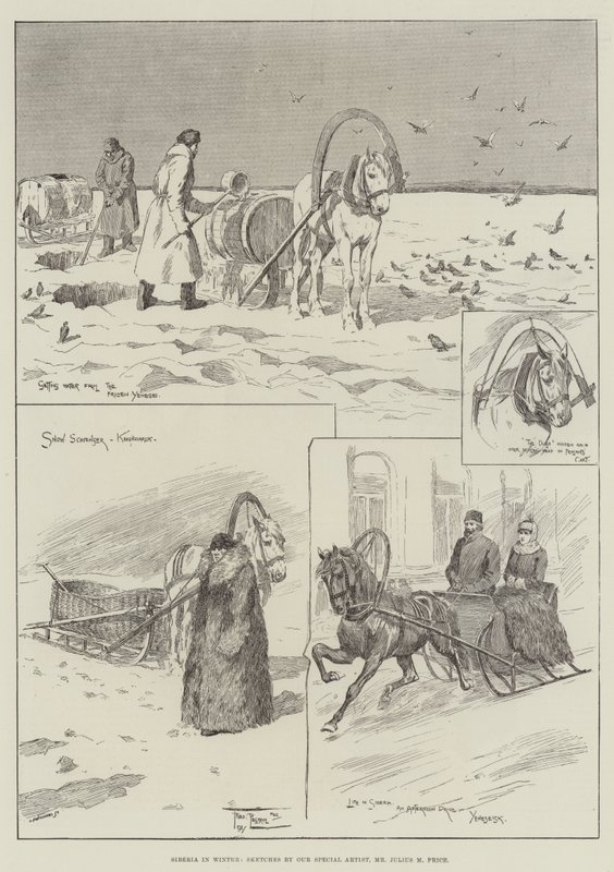 Sibirien på vintern av Frederick Pegram