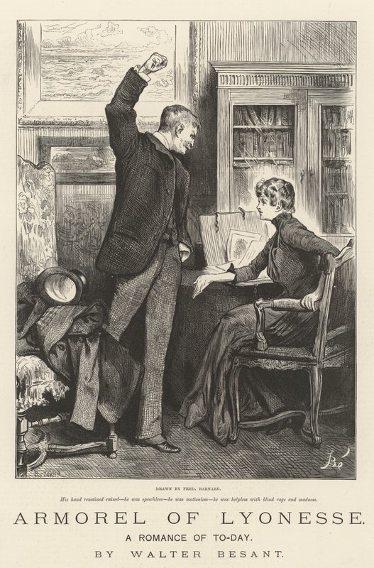 Armorel of Lyonesse, en roman från idag, av Walter Besant av Frederick Barnard