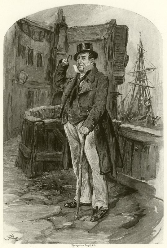 Kapten Cuttle (gravyr) av Frederick Barnard