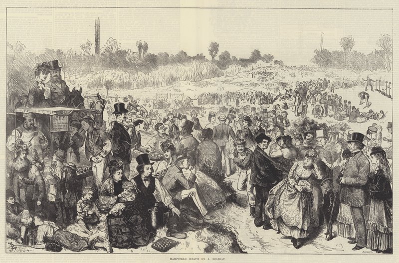 Hampstead Heath på semester av Frederick Barnard