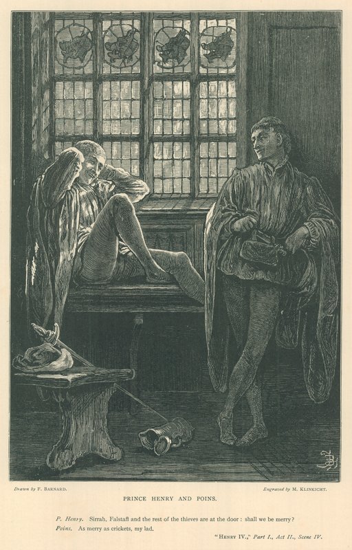 Illustration för kung Henrik IV, del i av Frederick Barnard
