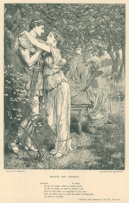 Illustration till Troilus och Cressida av Frederick Barnard
