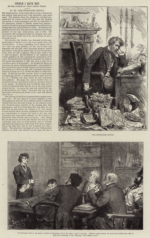 Människor jag har träffat, tidningsredaktören av Frederick Barnard