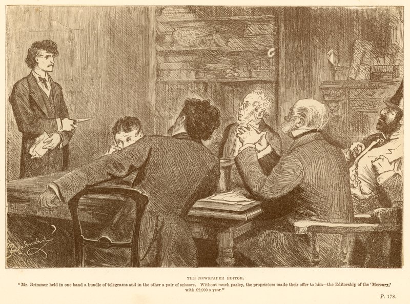 Tidningsredaktören av Frederick Barnard