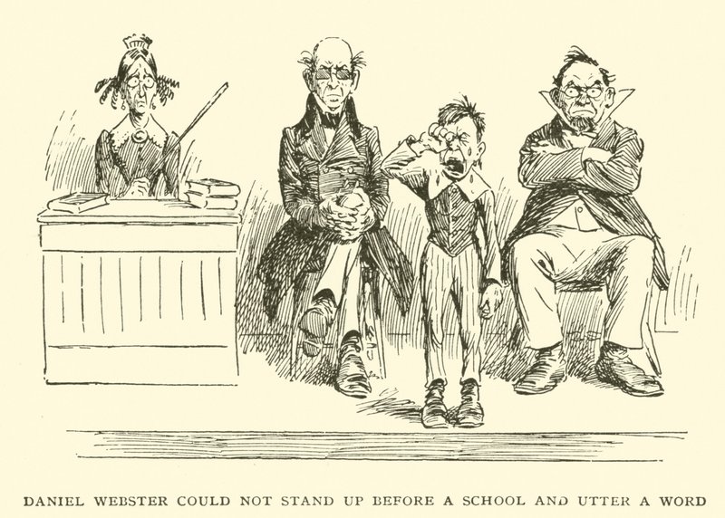 Daniel Webster kunde inte stå upp inför en skola och få fram ett ord av Frederick Burr Opper