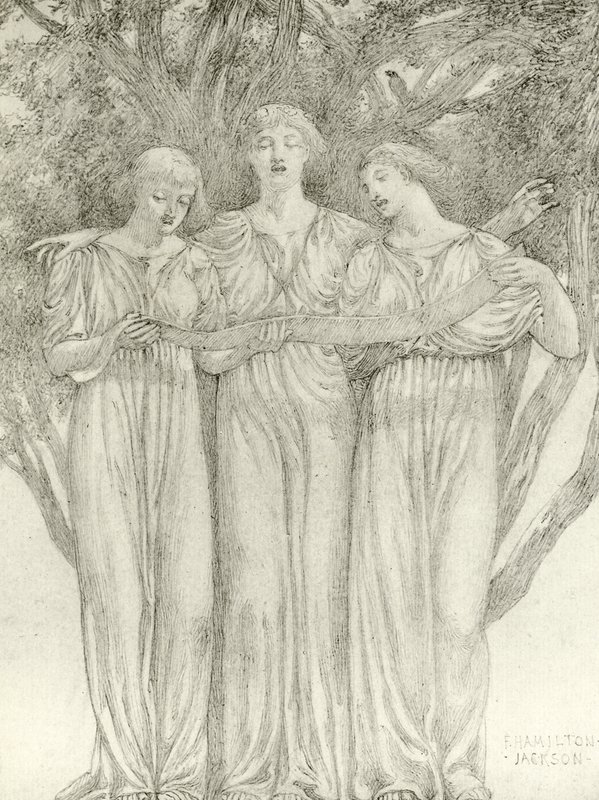 Älvorna (tryckt) av Frederick Hamilton Jackson