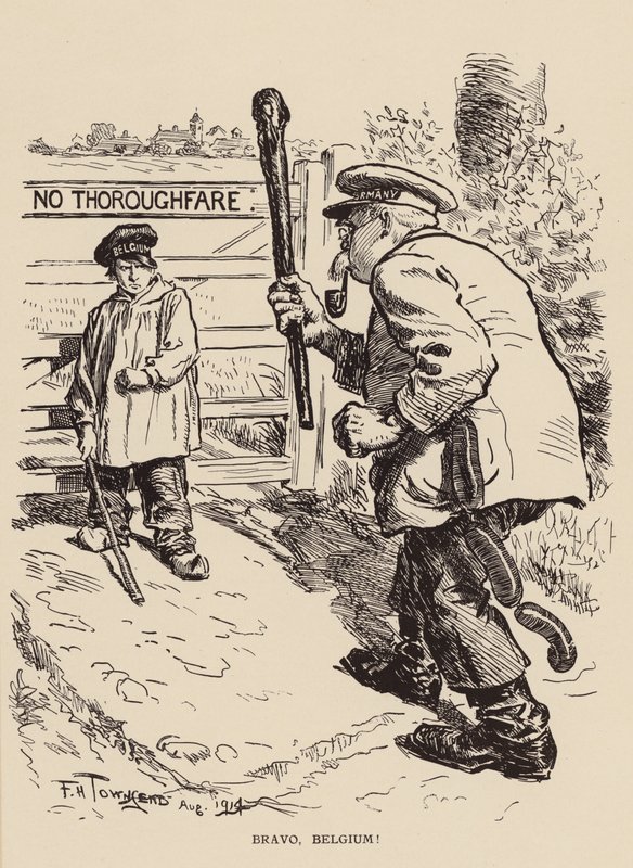 Bravo, Belgien! (litografi) av Frederick Henry Townsend