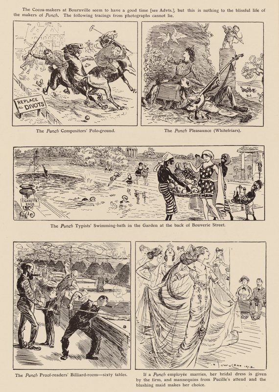 Teckningar från "Punch" (litografi) av Frederick Henry Townsend