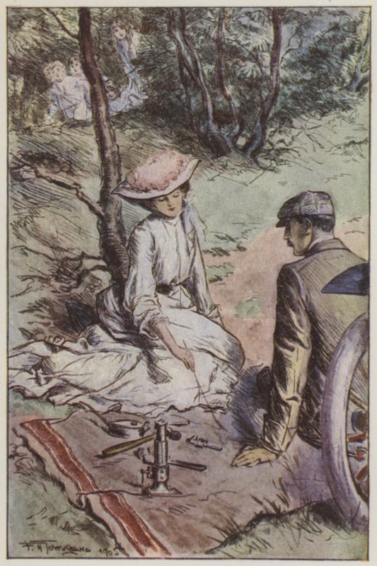 Illustration för They av Rudyard Kipling (färg litho) av Frederick Henry Townsend