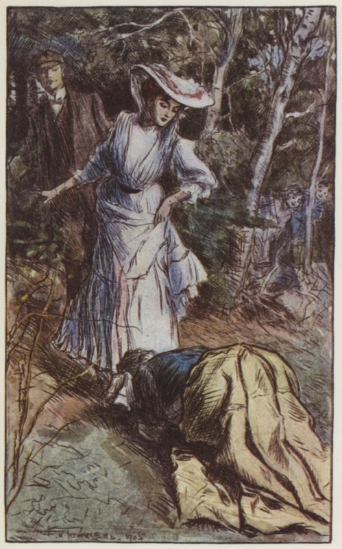 Illustration för They av Rudyard Kipling (färg litho) av Frederick Henry Townsend