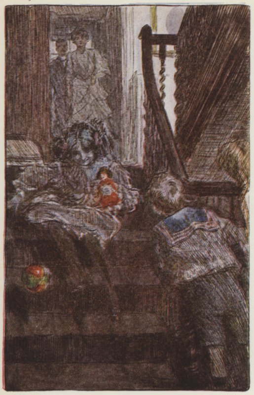 Illustration för They av Rudyard Kipling (färg litho) av Frederick Henry Townsend