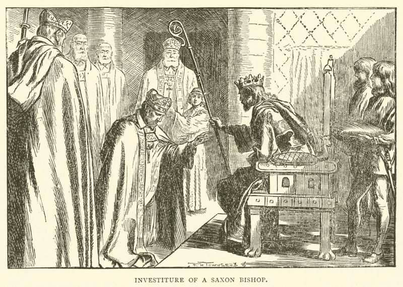 Investitur av en sachsisk biskop av Frederick Henry Townsend