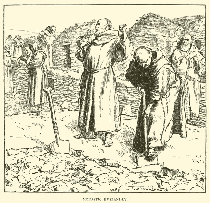 Klosterskötsel av Frederick Henry Townsend