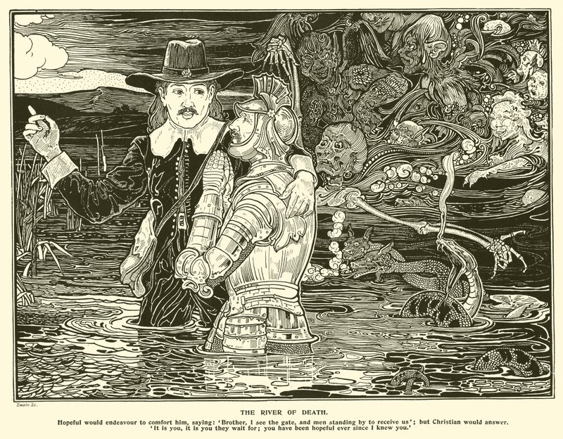 Dödens flod (gravyr) av Frederick Hurten Rhead