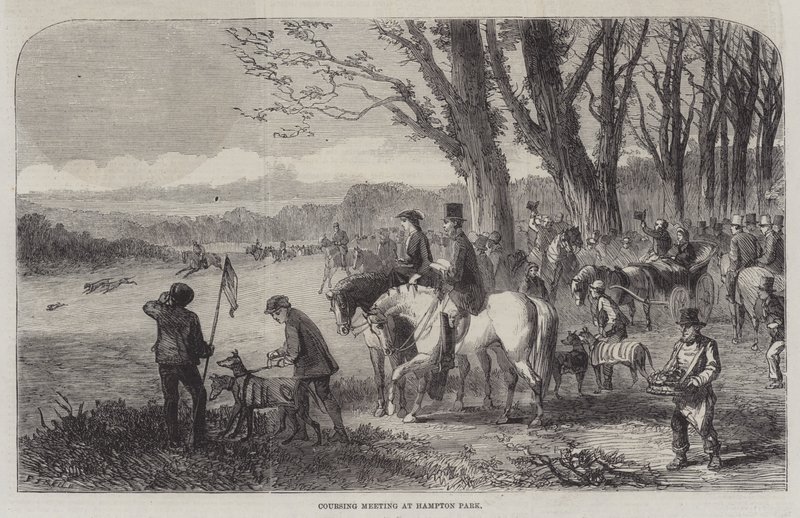 Kursmöte på Hampton Park av Frederick John Skill