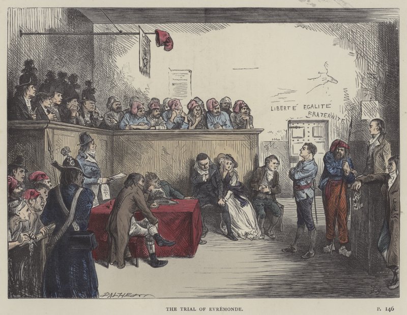 Illustration för en berättelse om två städer av Frederick L. Bernard