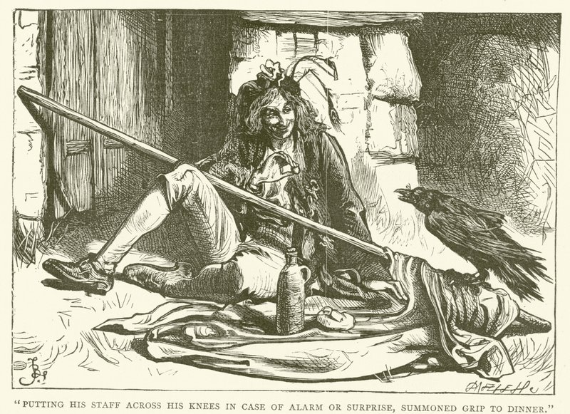 Illustration för Barnaby Rudge av Frederick L. Bernard
