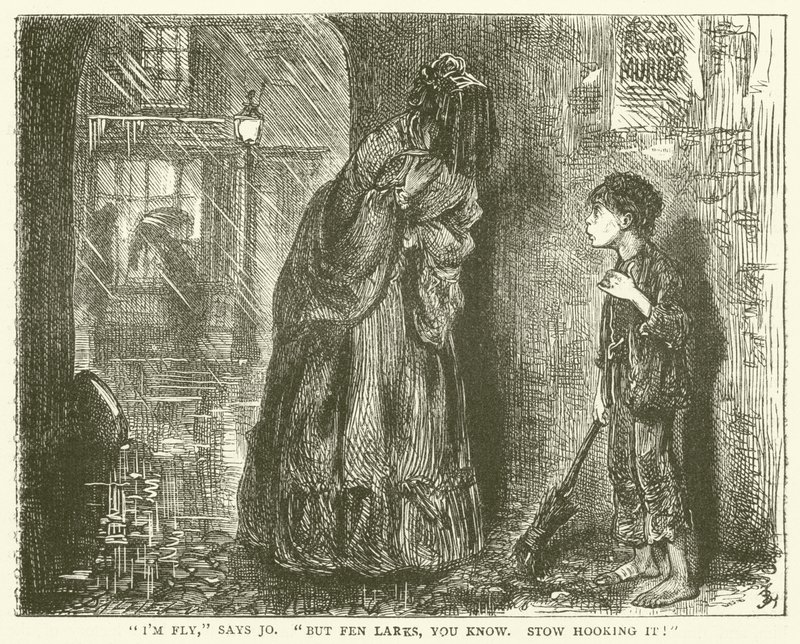 Illustration för Bleak House av Frederick L. Bernard