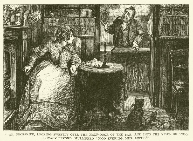 Illustration för Martin Chuzzlewit av Frederick L. Bernard
