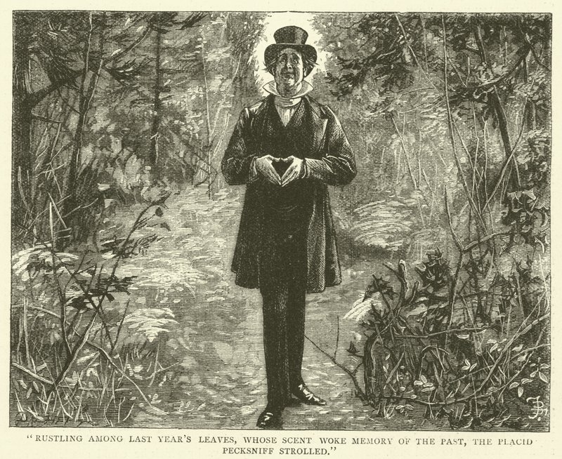 Illustration för Martin Chuzzlewit av Frederick L. Bernard