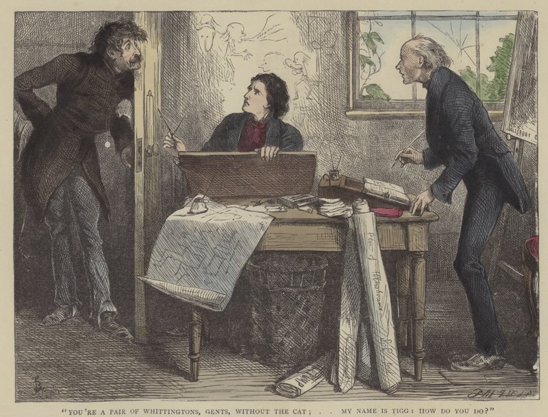 Illustration för Martin Chuzzlewit av Frederick L. Bernard