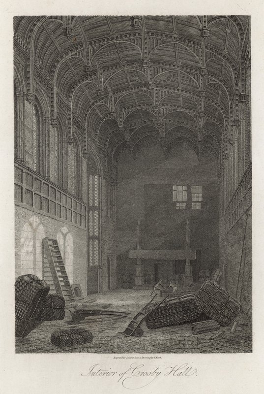 Interiör i Crosby Hall av Frederick Nash