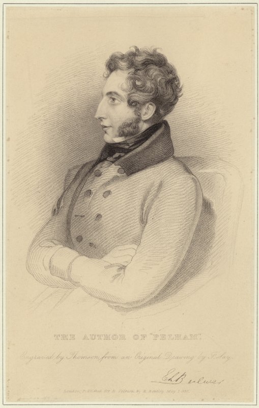 Porträtt av Edward Bulwer-Lytton, Baron Lytton av Frederick Richard Say