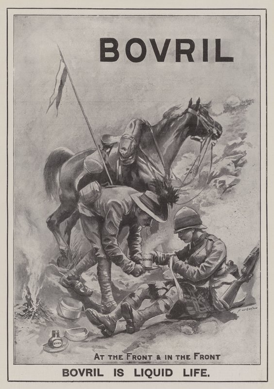 Annons, Bovril (gravyr) av Frederick William Burton