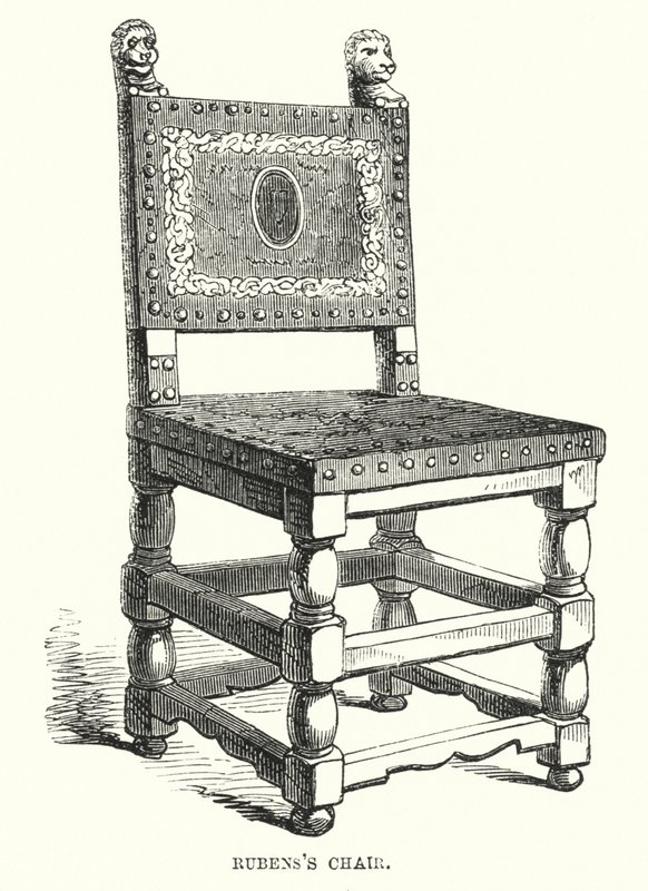 Rubens stol (gravyr) av Frederick William Fairholt