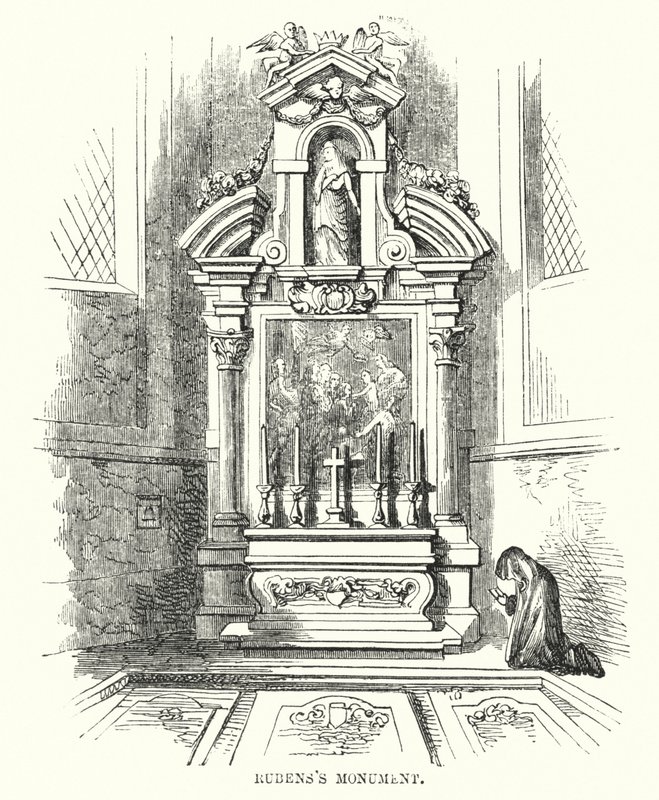 Rubens monument (gravyr) av Frederick William Fairholt