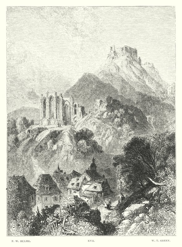 Lord Byrons barn Harold, Canto III, Strof 46 (gravyr) av Frederick William Hulme