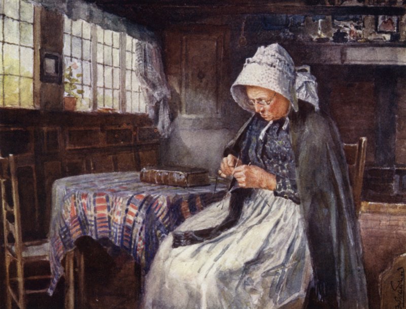 Anne Hathaways stuga, interiör av Frederick William Newton Whitehead