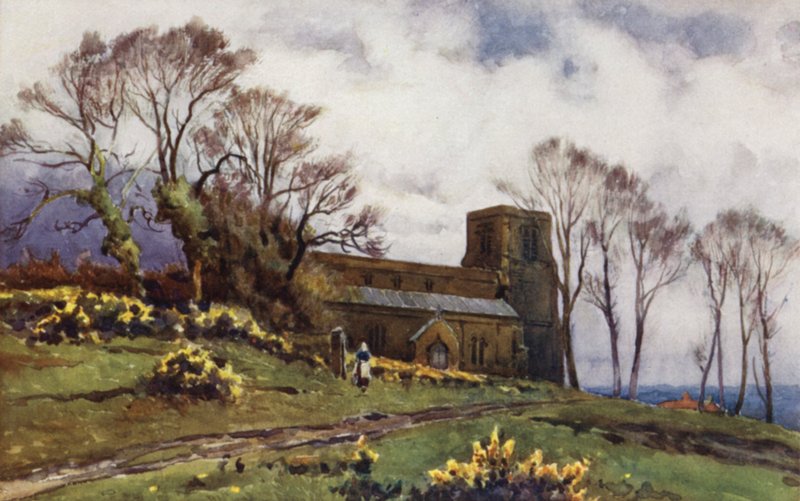 Burton Dassett kyrka av Frederick William Newton Whitehead