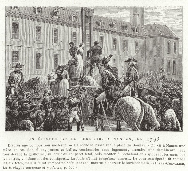 En episod under terrorns välde, franska revolutionen, Nantes, 1793 av French School