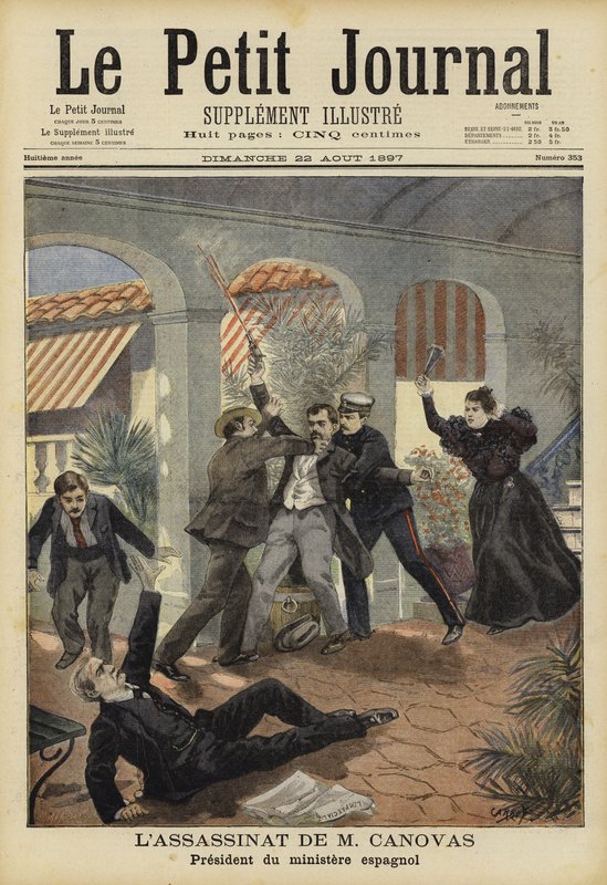 Mordet på Antonio Canovas del Castillo, Spaniens premiärminister, 8 augusti 1897 av French School