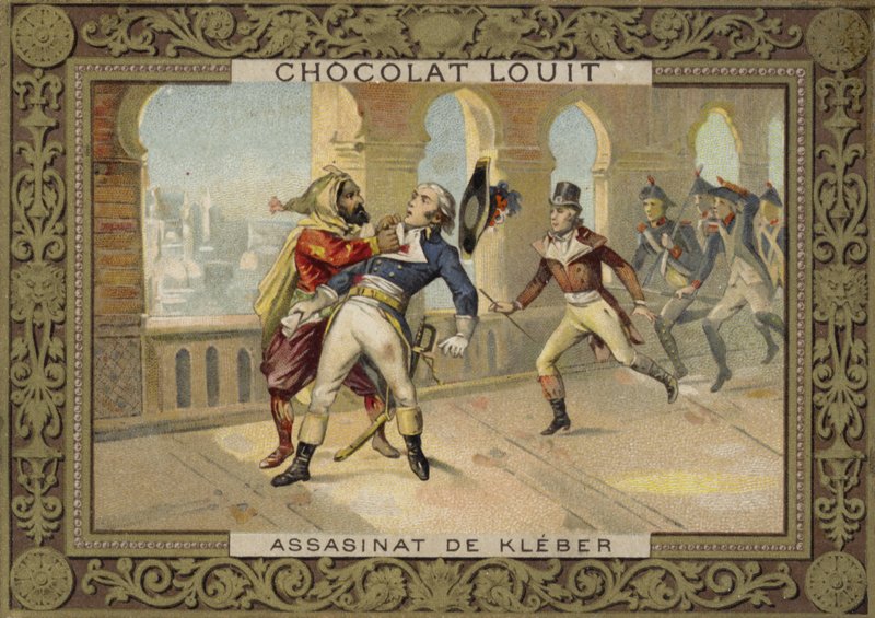 Mordet på Jean-Baptiste Kleber, befälhavare för franska trupper i Egypten, Kairo, 1800 av French School