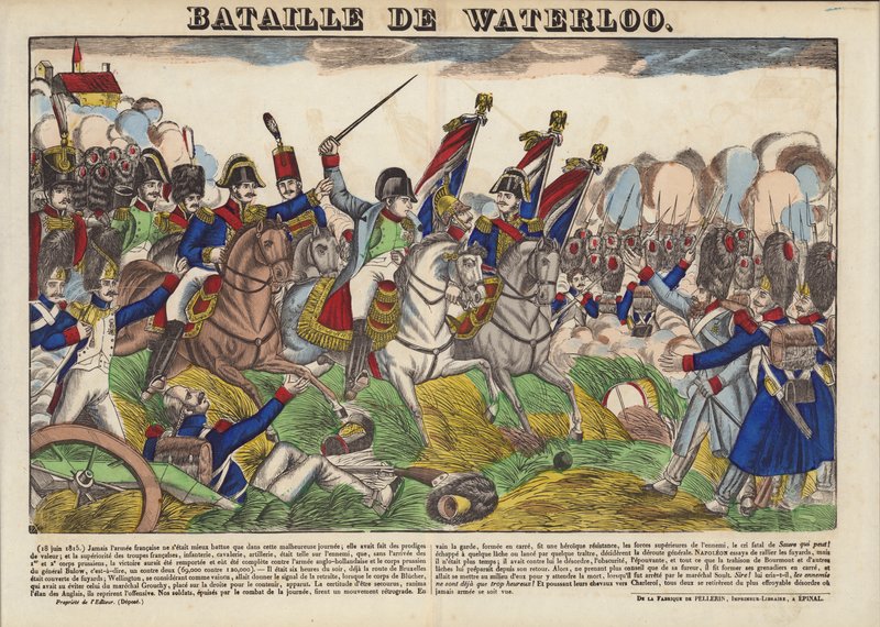 Slaget vid Waterloo av French School
