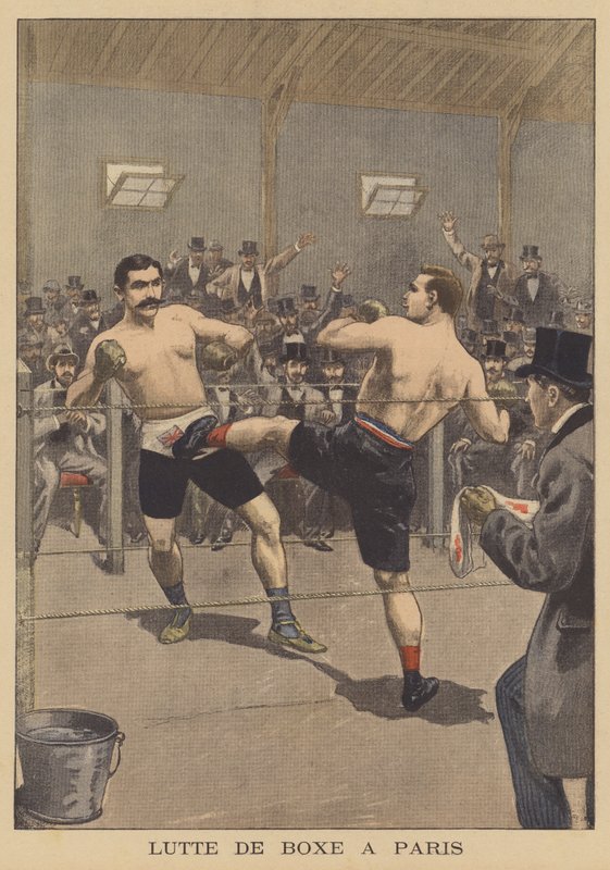 Boxningsmatch i Paris av French School