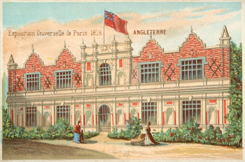 Brittisk paviljong, universell utställning, 1878 av French School