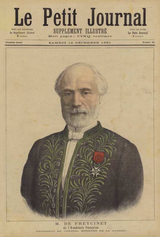 Charles de Freycinet från Academie Francaise av French School