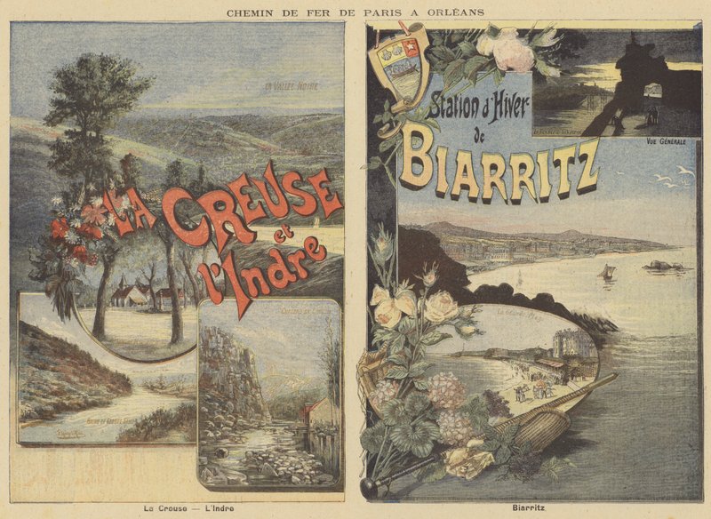 Creuse, Indre och Biarritz av French School