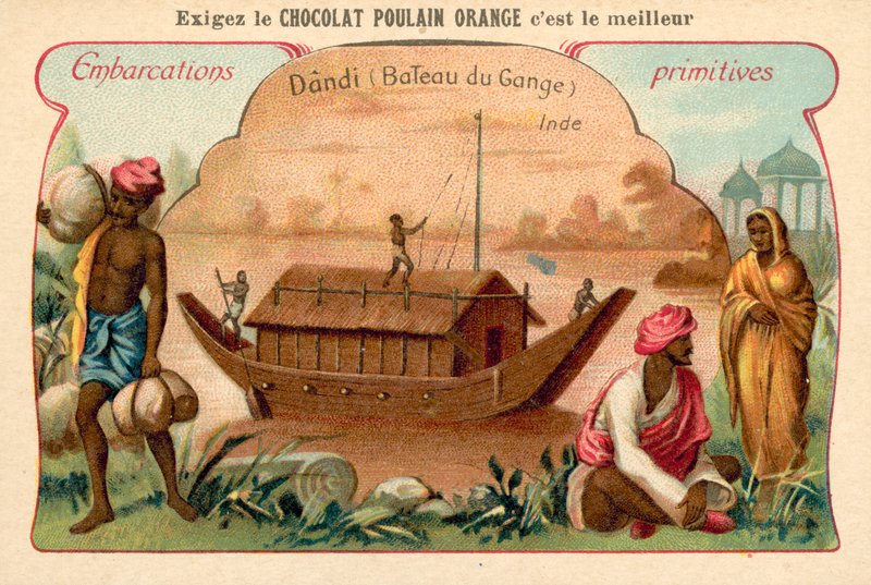 Dandi, Ganges flodbåt, Indien av French School