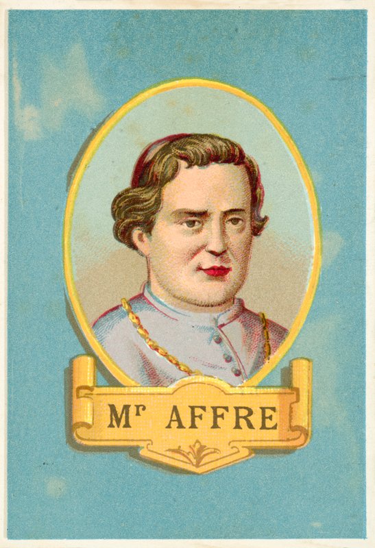Denis Auguste Affre, fransk ärkebiskop dödad under revolutionen 1848 av French School