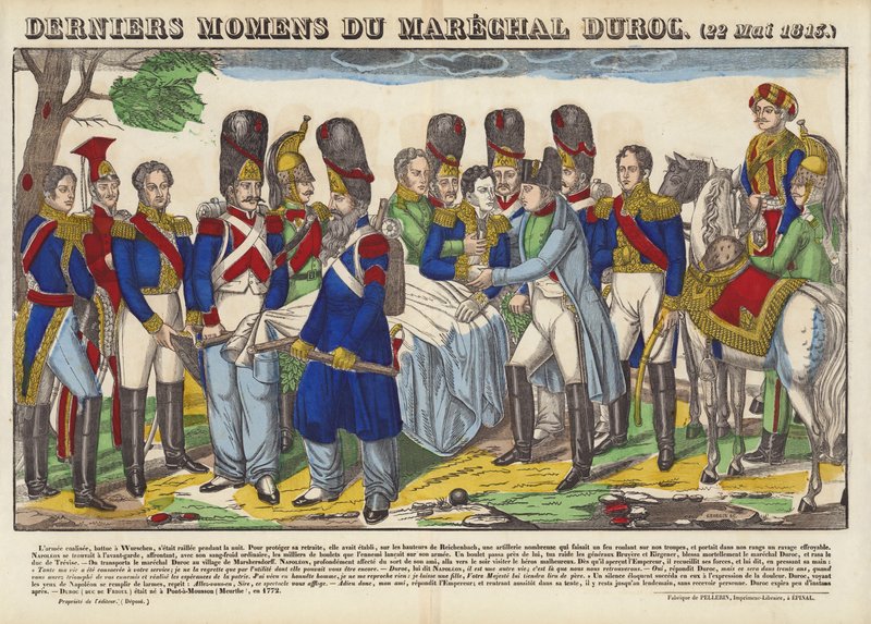 Marshal Durocs sista ögonblick, 22 maj 1813 av French School