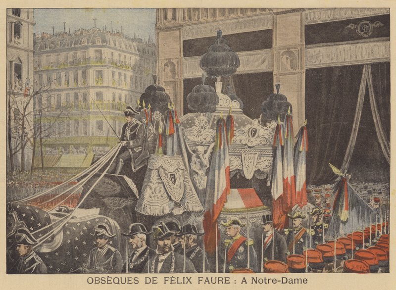 President Felix Faures begravning i Notre Dame de Paris av French School