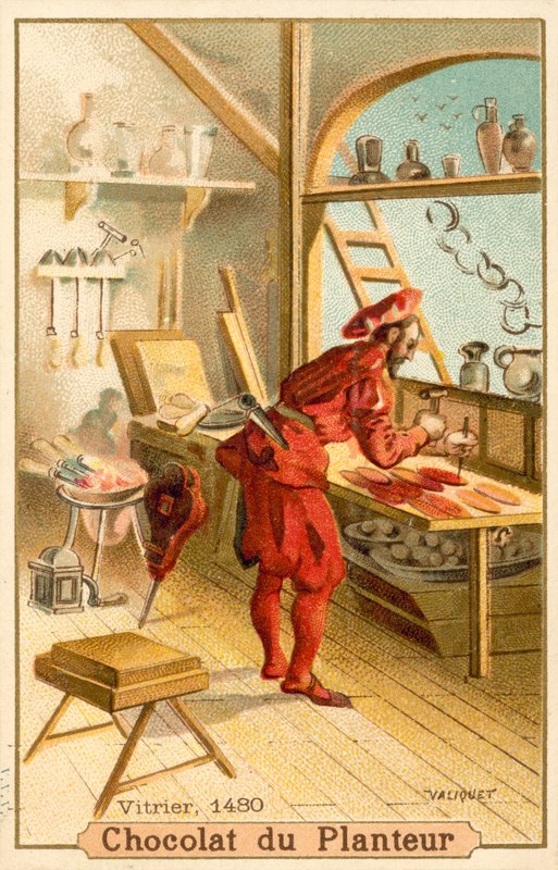 Glasmästare, 1480 av French School