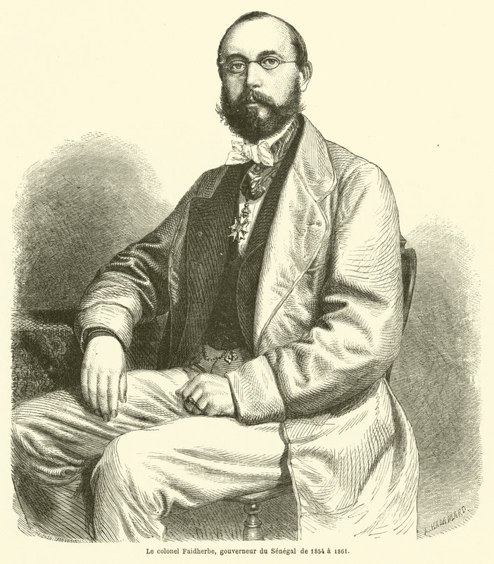 Överste Faidherbe, guvernör i Senegal från 1854 till 1861 av French School