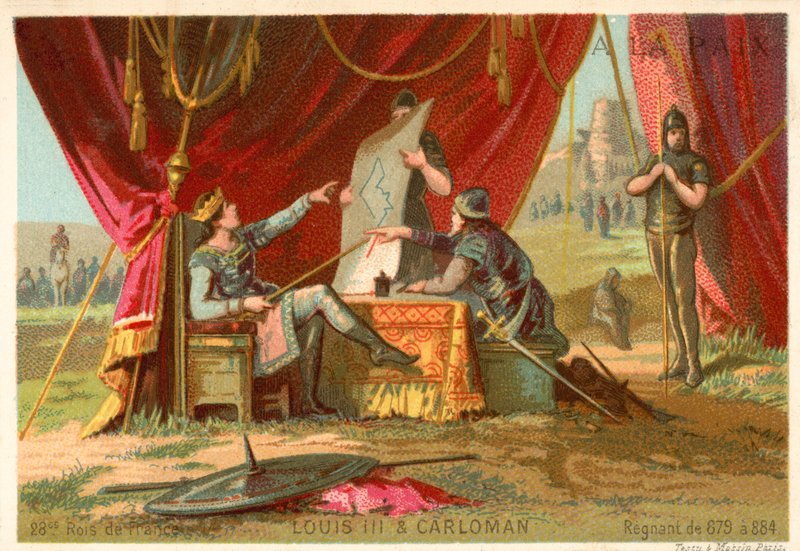 Ludvig III och Carloman, Frankernas kung av French School