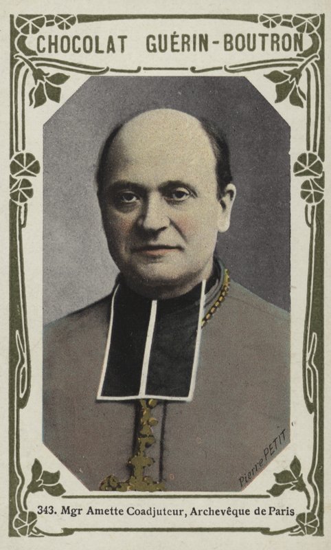 Monsignor Amette Coadjutor, ärkebiskop av Paris (färgat foto) av French School