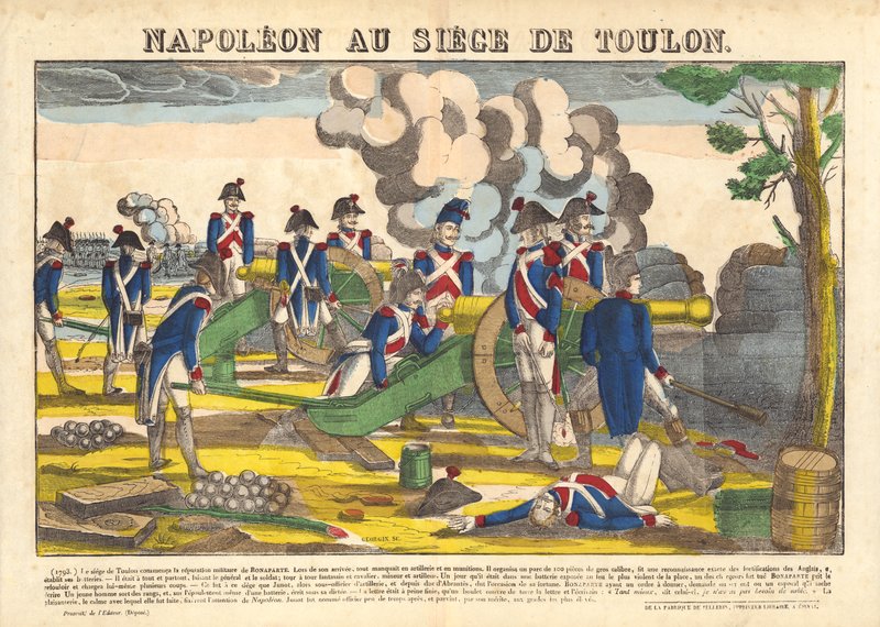 Napoleon vid belägringen av Toulon av French School